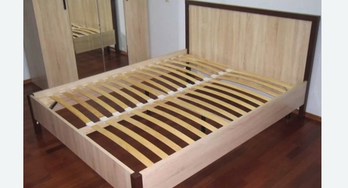 Сборка двухспальной кровати. Лефортово 