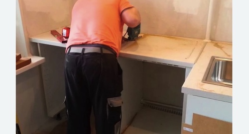 Сборка кухонного гарнитура. Лефортово 